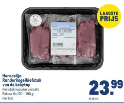 Makro Horecalijn Runderkogelbiefstuk van de babytop aanbieding