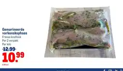 Makro Gemarineerde varkenskophaas aanbieding
