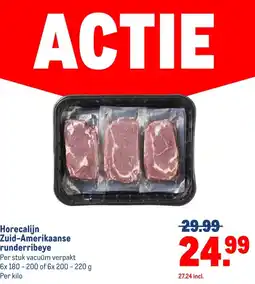 Makro Horecalijn Zuid-Amerikaanse runderribeye aanbieding