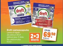 Makro Dreft vaatwascapsules aanbieding