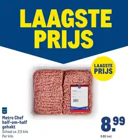Makro Metro Chef half-om-half gehakt aanbieding