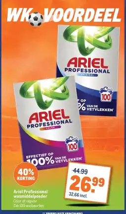 Makro Ariel Professional wasmiddelpoeder aanbieding