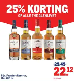Makro OP ALLE THE GLENLIVET aanbieding