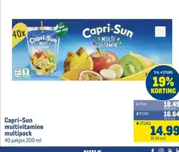 Makro Capri-Sun multivitamine multipack aanbieding