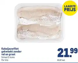 Makro Kabeljauwfilet gekweekt zonder vel en graat aanbieding