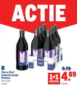 Makro Metro Chef balsamicoazijn Modena aanbieding