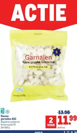 Makro Rauwe garnalen ASC aanbieding