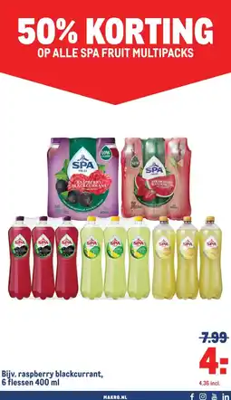 Makro OP ALLE SPA FRUIT MULTIPACKS aanbieding