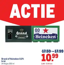Makro Brand of Heineken 0.0% krat aanbieding