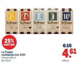 Makro La Trappe multipacks incl. 0.0% aanbieding