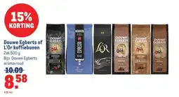 Makro Douwe Egberts of L'Or koffiebonen aanbieding