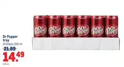 Makro Dr Pepper tray aanbieding