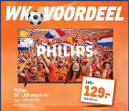 Makro Philips 32 LED smart-tv aanbieding