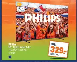 Makro Philips 55 QLED smart-tv aanbieding