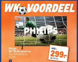 Makro Philips 50 QLED smart-tv aanbieding