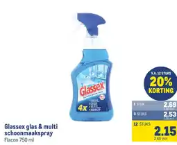 Makro Glassex glas & multi schoonmaakspray aanbieding