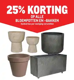 Makro OP ALLE BLOEMPOTTEN EN -BAKKEN aanbieding