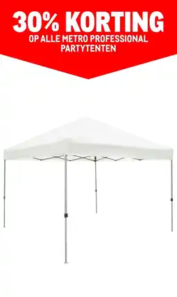 Makro OP ALLE METRO PROFESSIONAL PARTYTENTEN aanbieding