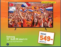 Makro Samsung 75 QLED 4K smart-tv aanbieding