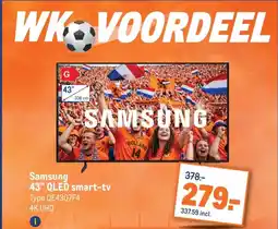 Makro Samsung 43 QLED smart-tv aanbieding