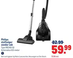 Makro Philips stofzuiger zonder zak aanbieding