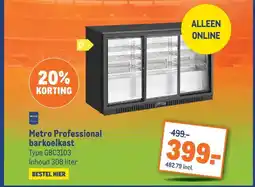 Makro Metro Professional barkoelkast aanbieding