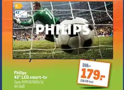 Makro Philips 43 LED smart-tv aanbieding