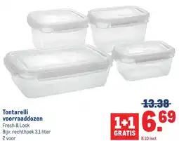 Makro Tontarelli voorraaddozen aanbieding
