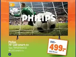 Makro Philips 75 LED smart-tv aanbieding