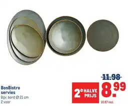Makro BonBistro servies aanbieding