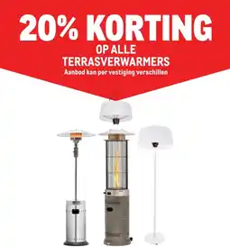 Makro OP ALLE TERRASVERWARMERS aanbieding