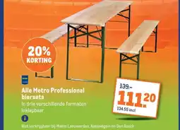Makro Alle Metro Professional biersets aanbieding