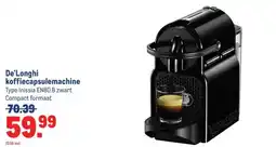 Makro De'Longhi koffiecapsulemachine aanbieding