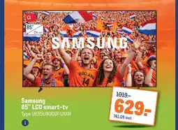 Makro Samsung 85 LCD smart-tv aanbieding