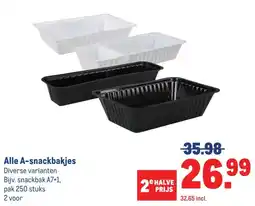 Makro Alle A-snackbakjes aanbieding