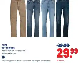 Makro Hero herenjeans aanbieding