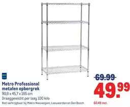 Makro Metro Professional metalen opbergrek aanbieding