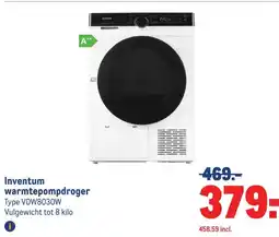 Makro Inventum warmtepompdroger aanbieding