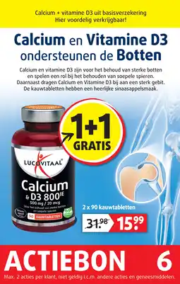 Lucovitaal Calcium en Vitamine D3 aanbieding