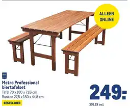 Makro Metro Professional biertafelset aanbieding