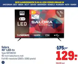 Makro Salora 40 LED-tv aanbieding