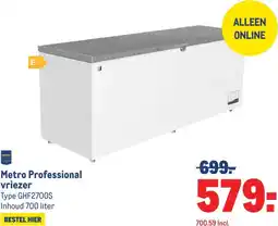 Makro Metro Professional vriezer aanbieding