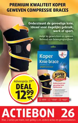 Lucovitaal Koper Knie brace aanbieding
