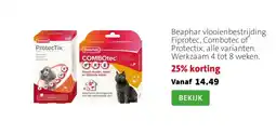 Intratuin Beaphar vlooienbestrijding Fiprotec, Combotec of Protectix, alle varianten. Werkzaam 4 tot 8 weken. aanbieding