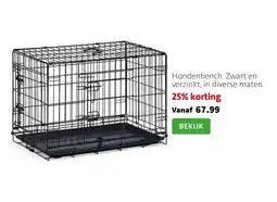 Intratuin Hondenbench. Zwart en verzinkt, in diverse maten. aanbieding