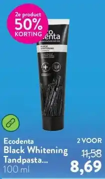 Holland & Barrett Black Whitening Tandpasta Houtskool aanbieding