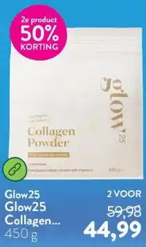 Holland & Barrett Glow25 Collagen Powder Unflavoured – 450g aanbieding