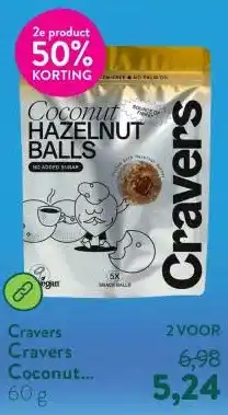 Holland & Barrett Cravers Coconut Hazelnut Balls aanbieding
