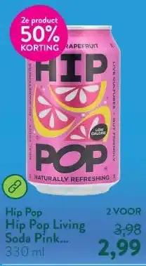 Holland & Barrett Hip Pop Living Soda Pink Grapefruit aanbieding