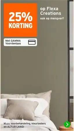 GAMMA op Flexa Creations ook op mengverf aanbieding